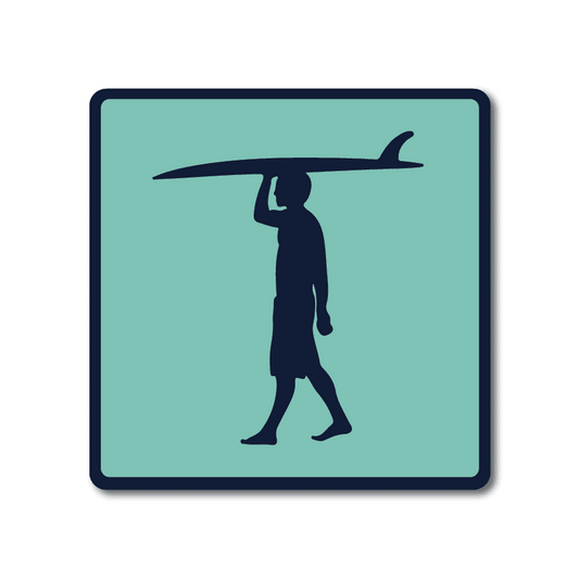 Mini-plaque métallique Surfer