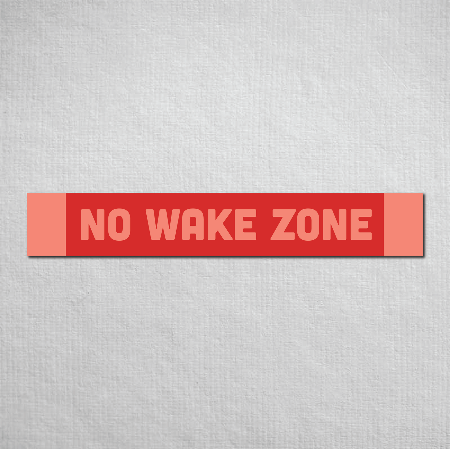 No Wake Zone Metal Sign