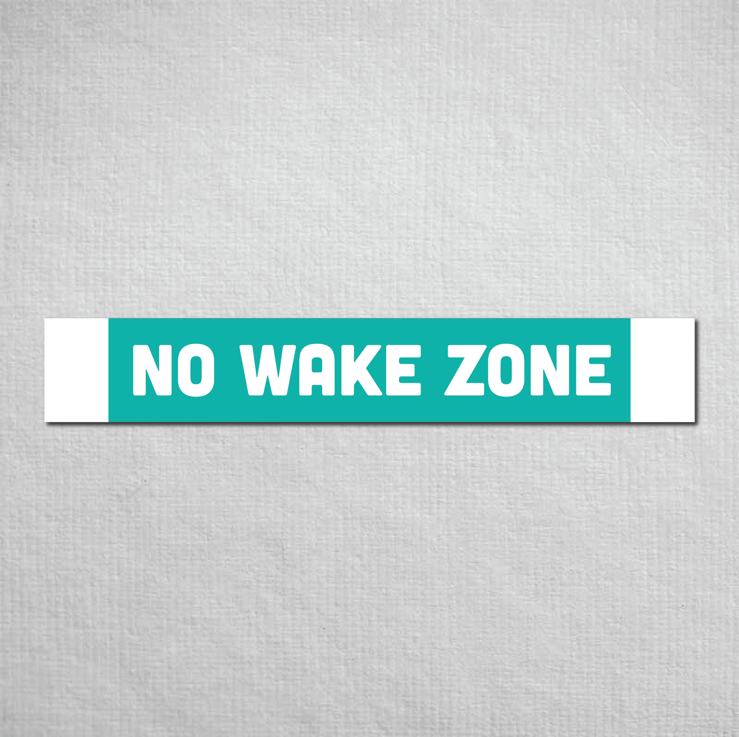No Wake Zone Metal Sign