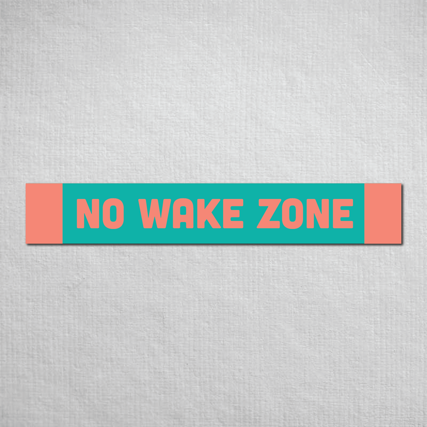 No Wake Zone Metal Sign