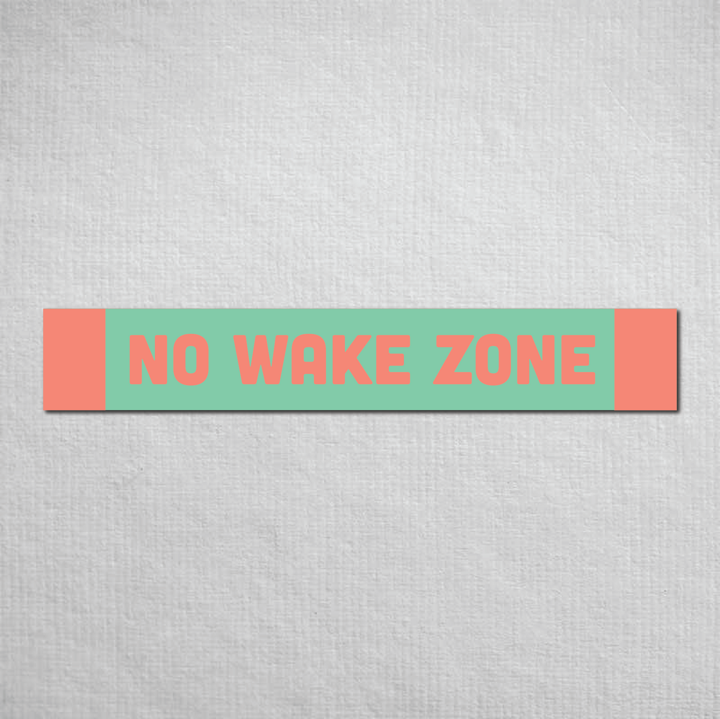 No Wake Zone Metal Sign