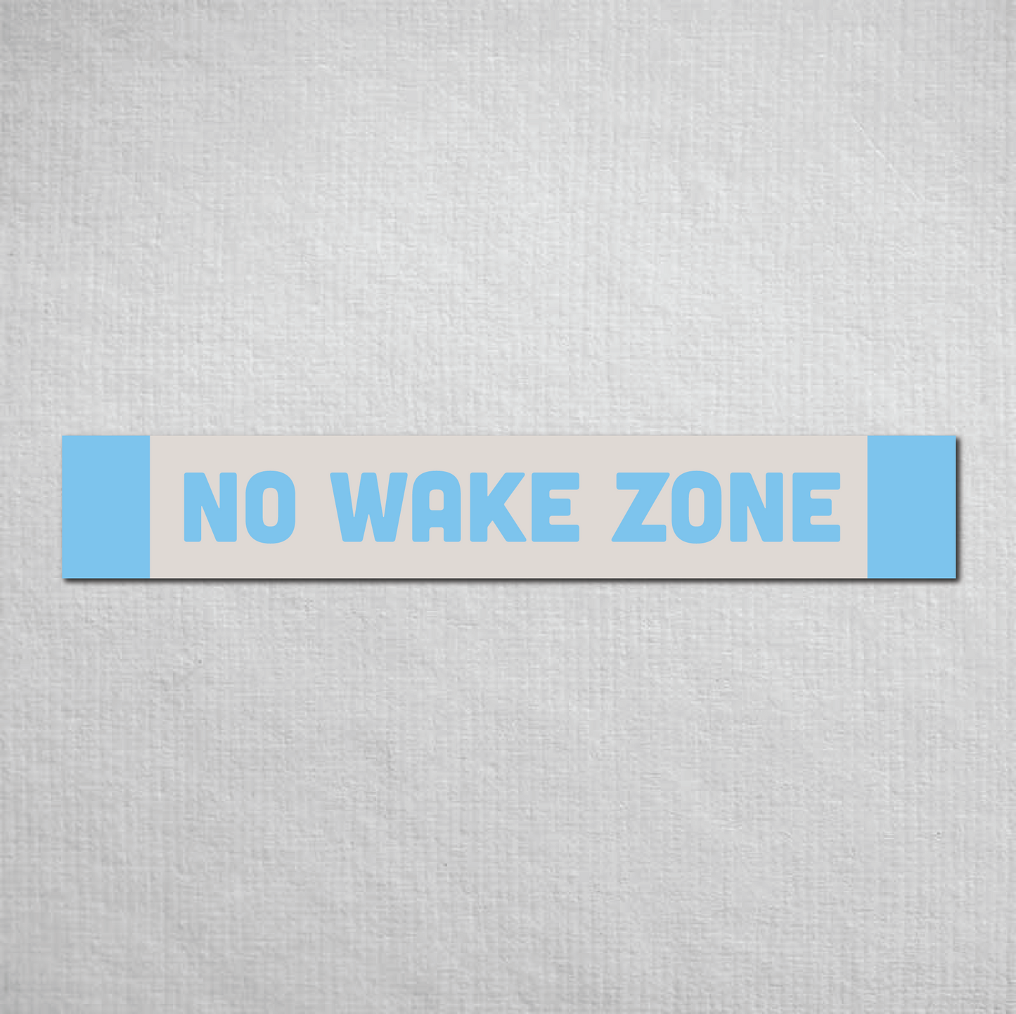 No Wake Zone Metal Sign