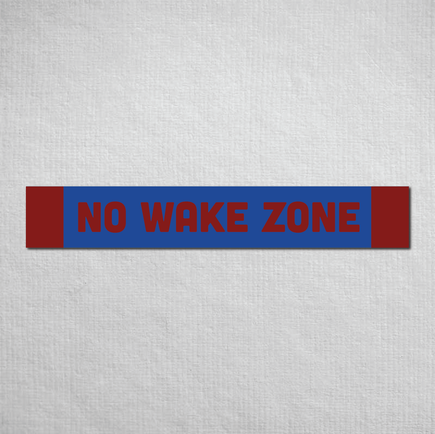 No Wake Zone Metal Sign
