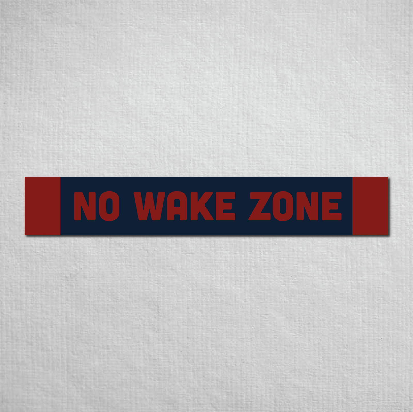 No Wake Zone Metal Sign
