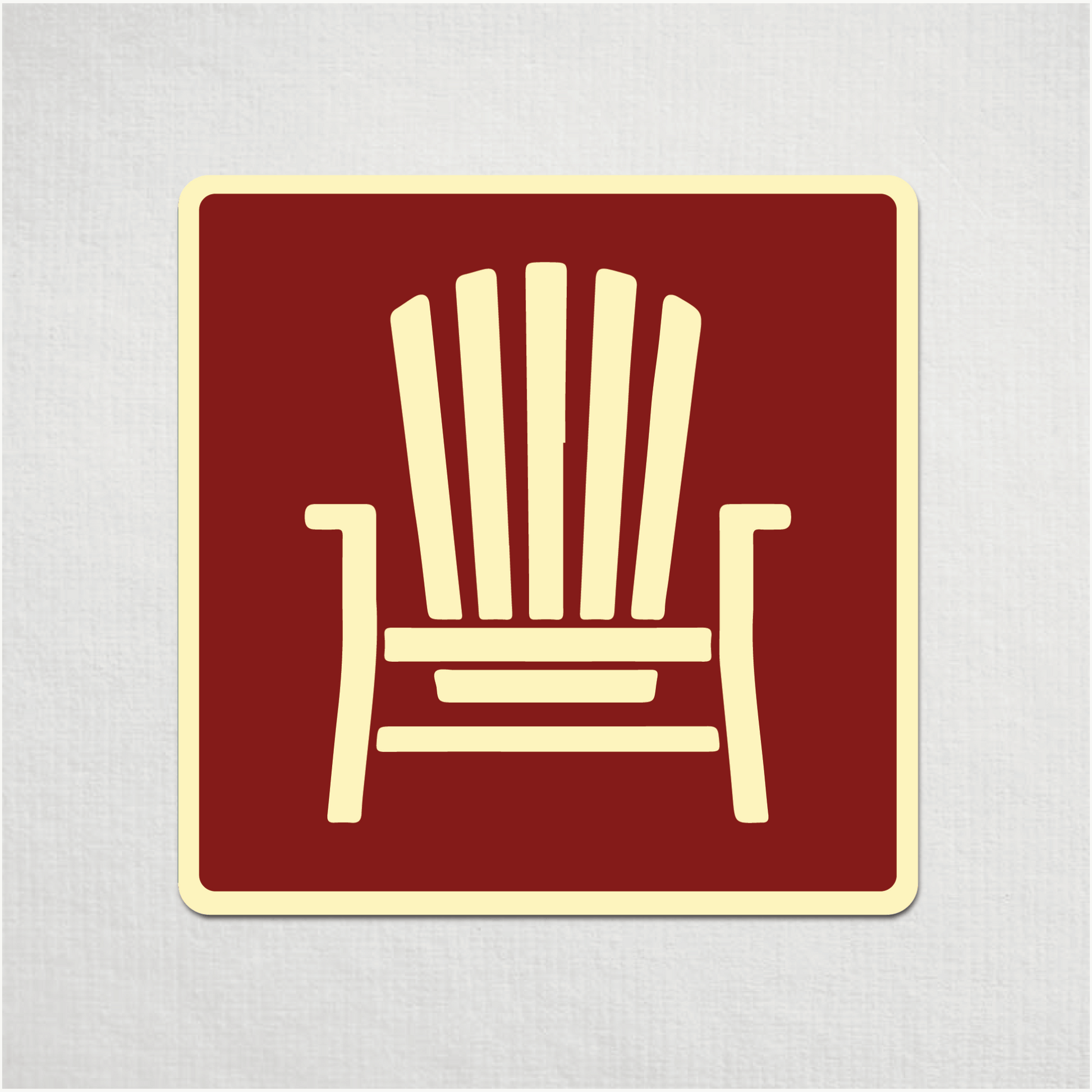 Mini Muskoka Chair Metal Sign - The Great Canadian CompanyMUSCHAIR-1